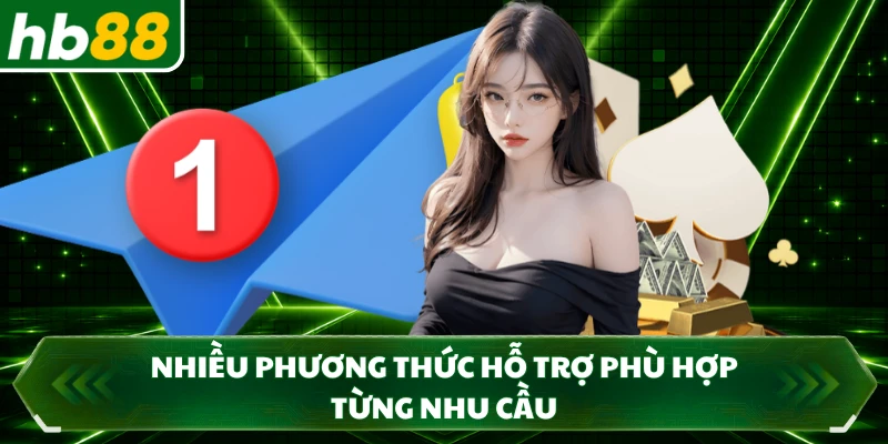 Nhiều phương thức hỗ trợ phù hợp từng nhu cầu